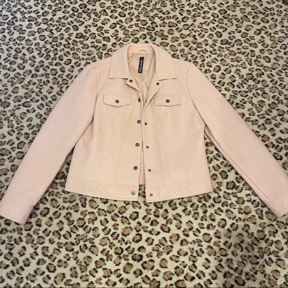 Pink Leather Jacket